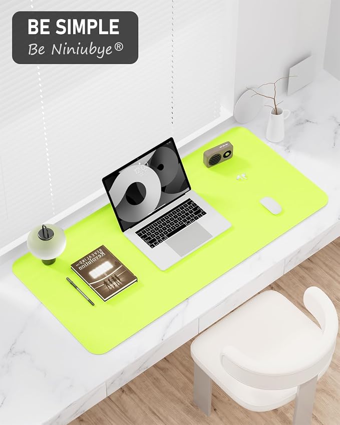 Desk Pad, 23.6" x 13.8" PU Leather Non-Slip Desk Mat Large Mouse Pad - Image 7