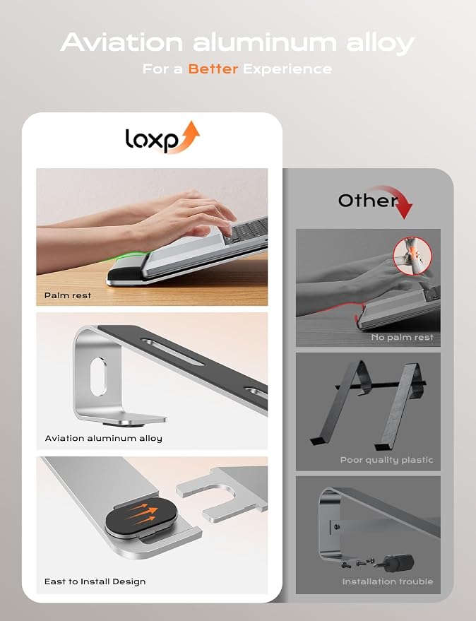 LOXP Laptop Stand for Desk, Laptop Stand - Image 2