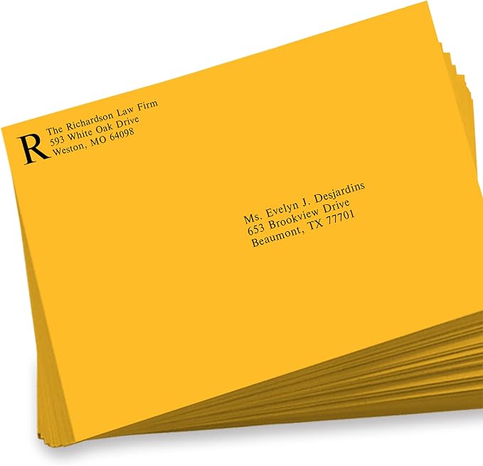 LUXPaper 9 x 12 Open End Envelopes | Peel & Press | Sunflower Yellow | 80lb. - Image 5