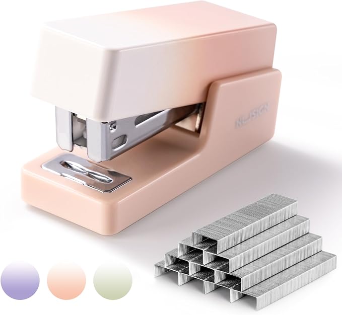 NUSIGN Mini Stapler with 830 Staples, Small Cute Desk Staplers, 25 Sheet by NUSIGN