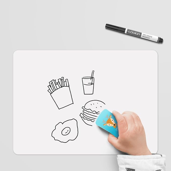 loukin 2 Pack Kid Magnetic Dry Erase Erasers, Mini Whiteboard Eraser, Small - Image 4
