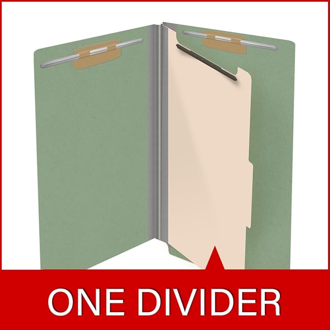 Ecom Folders Top Tab Pressboard Classification Folders | Legal Size 25 Pt Stock - Image 8