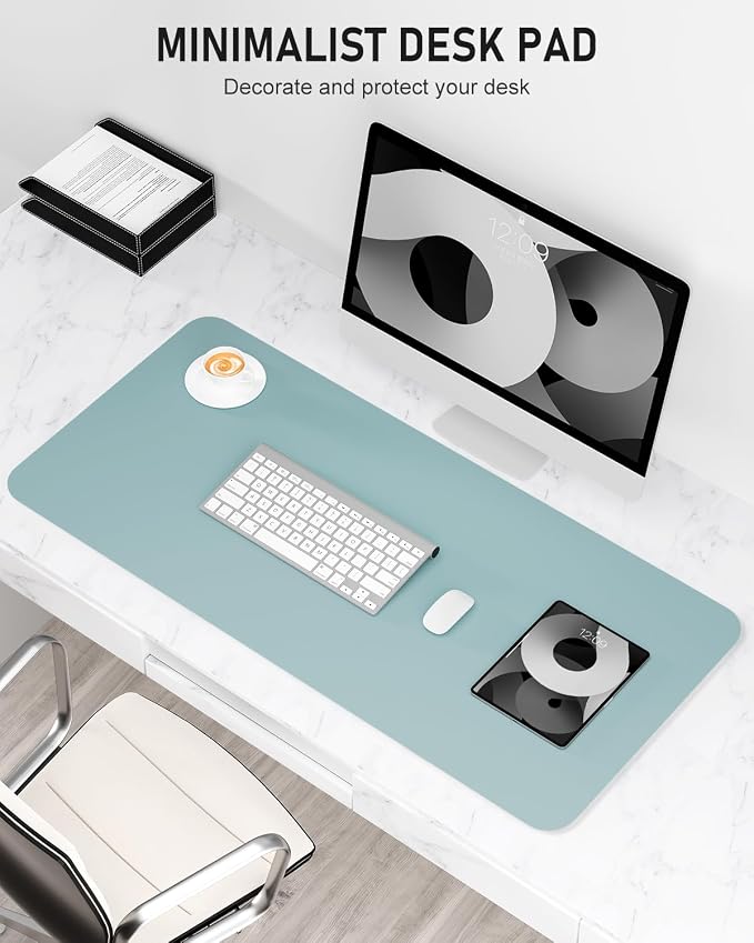 Desk Pad, 23.6" x 13.8" PU Leather Non-Slip Desk Mat Large Mouse Pad - Image 2