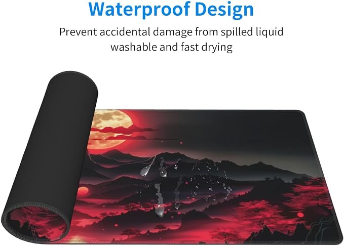 Extended Gaming Mouse Pad, Large Desk Mat XL Anime Mouse Pad Waterproof - Image 3