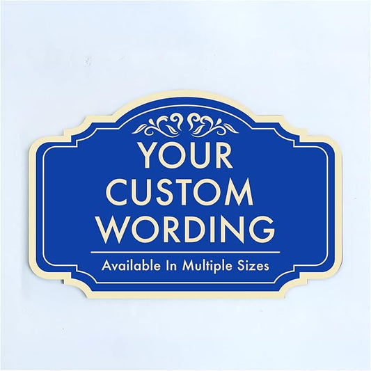 Custom Decorative Outdoor Metal Sign by SpeedyOrders