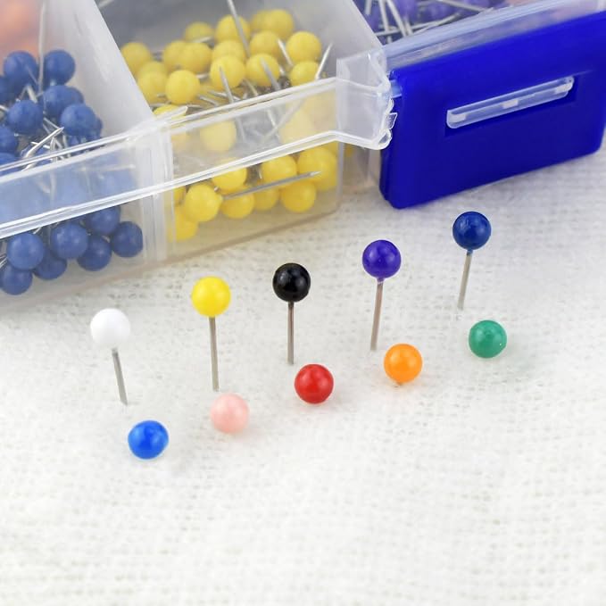 600 Pieces Push Pins Map Pins - Image 3