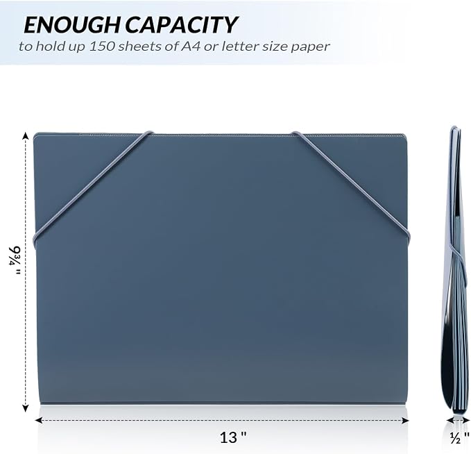 SKYDUE Accordion File Organizer, 5 Pocket Expanding File Folders - Image 3