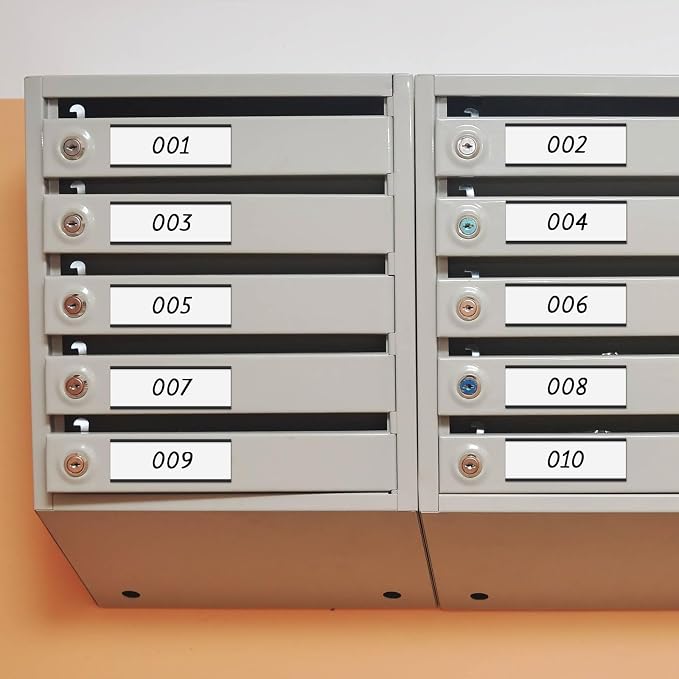 Gueevin 30 Pcs Magnetic C Channel Label Holders 3 x 8 Inch Label Holders Magnet - Image 5