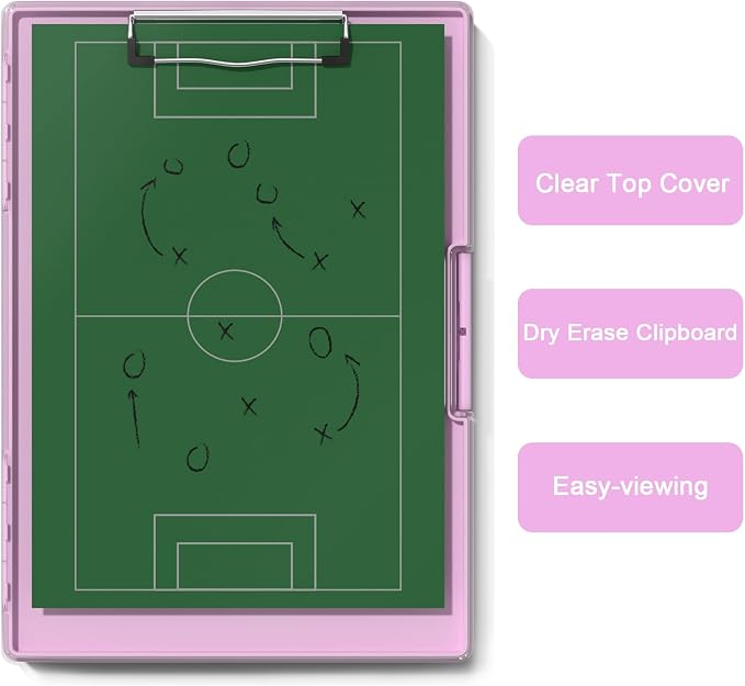 Hongri Clipboard with Storage, PalePink 8.5 x 11 Folder Nursing Side Opening - Image 5