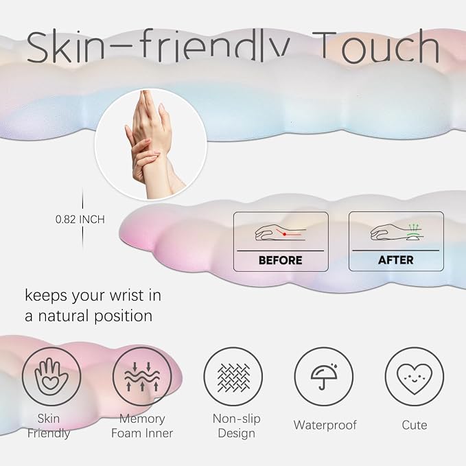 Cloud Wrist Rest Keyboard Palm Rest - Image 7