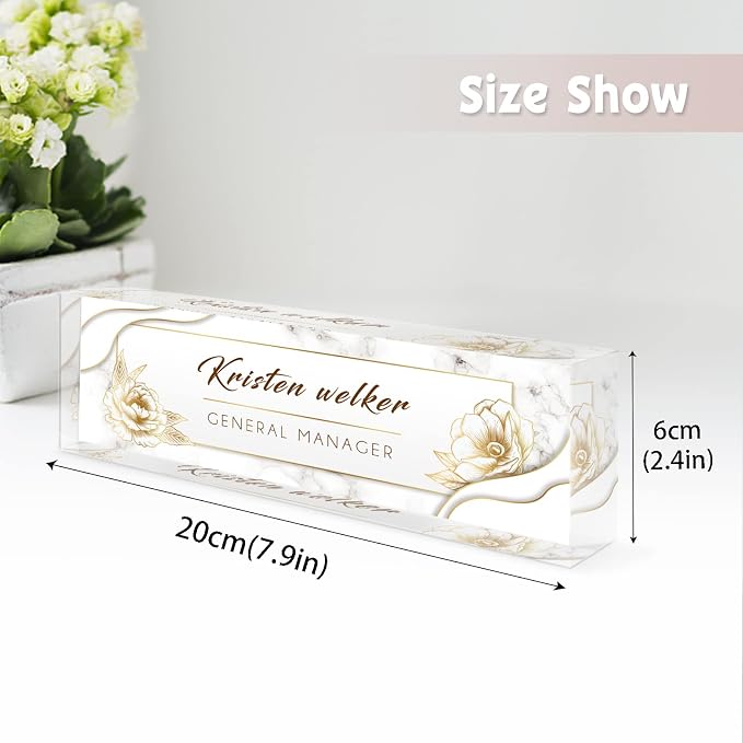 Desk Name Plate Personalized, Custom Name Plates - Image 5