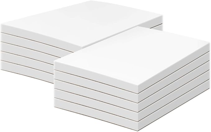 3" x 5" White Memo Pads w/ Chipboard on the Back – Blank White Writing Pads by SSuperfinePrinting