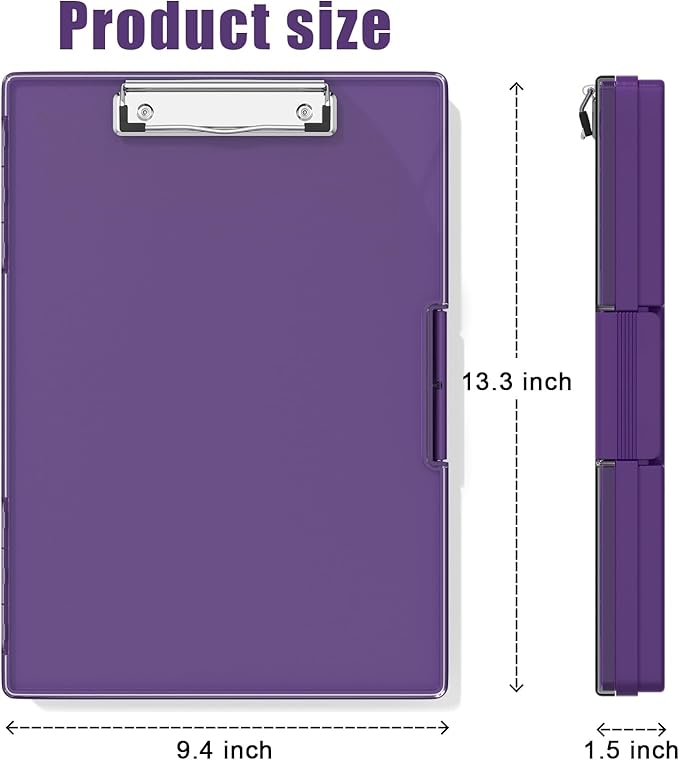 Hongri Clipboard with Storage, Heavy Duty with Dual Compartment, Smooth Writing - Image 2