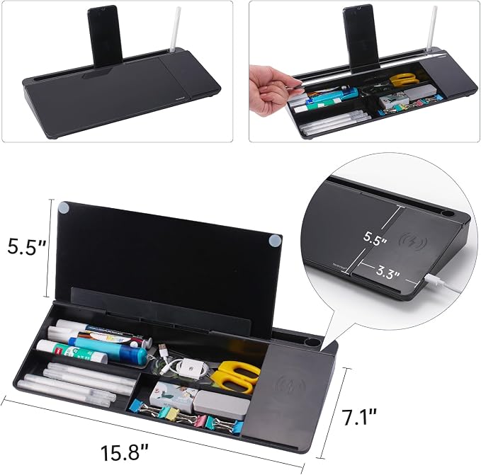 Small Glass Desktop Whiteboard Dry-Erase-Board - Image 4