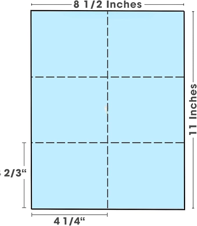 Limited Papers 8.5x11 Perforated Paper, 20 Pound 75 GSM, Variety of Perforation - Image 2