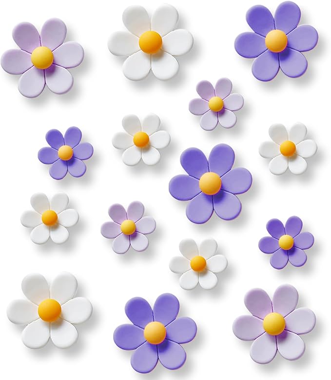 18 pcs - Cute Flower Magnet, and Decoration by KEYDUACU