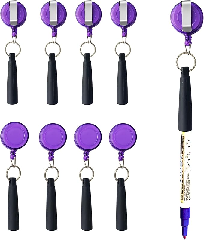 Duty Retractable Pull Pen Holder -Thick Nylon Cable- Ideal by Buynow