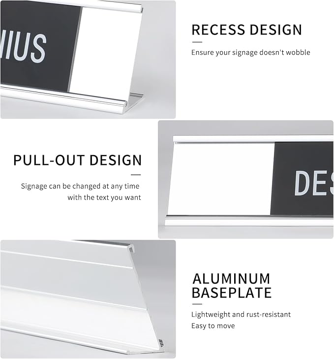 Funny Desk Sign for Office, Humorous Coworker Gift for Boss, Teacher or Work - Image 3