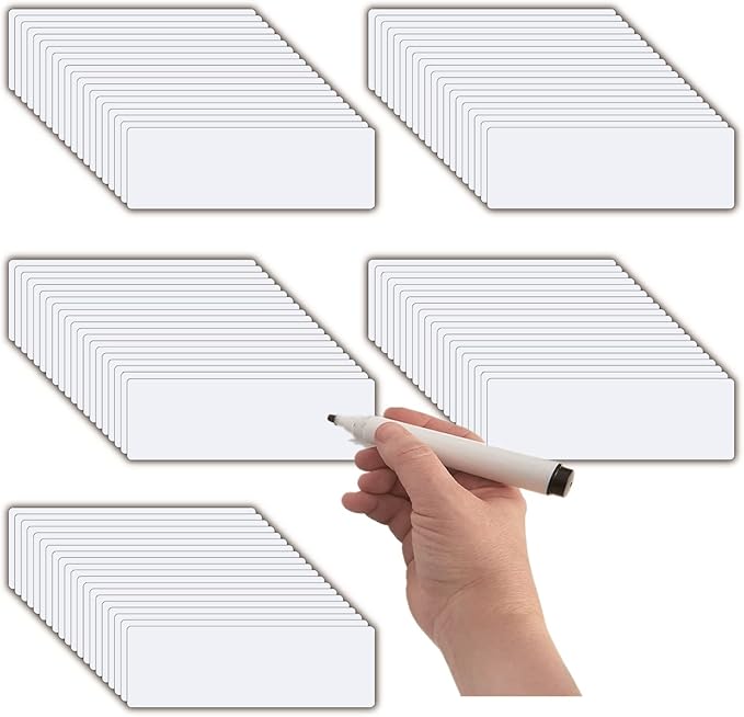 STTMGN Dry Erase Magnetic Name Tags, Magnets by MagneticPictureFrameandMagneticLabels