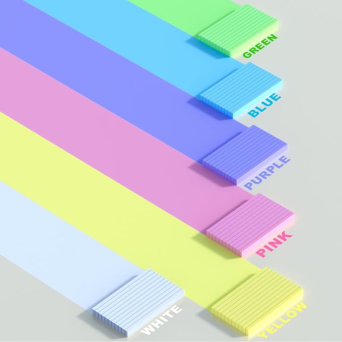 300 Count Ruled Index Cards 3 x 5 Inch, Colored Lined Note Cards, Thick Flash - Image 6