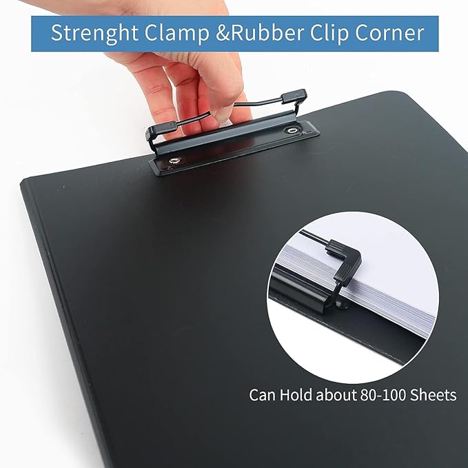 Clipboard Folder, 6 Pack A4 Foldable Clipboards File Folder Flip Writing Pad - Image 6