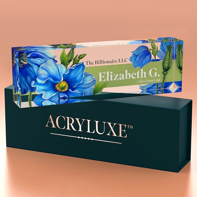Personalized Name Plate, Custom Name Plates, 2 x 8 Inches, Thick Crystal-Clear - Image 8