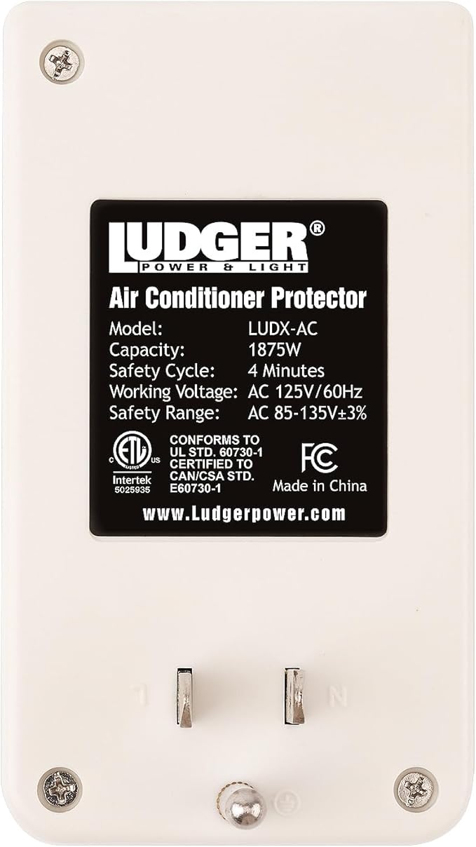 Ludger Power Surge Protector (LUDX-AC), ETL Certified, Reliable Protection, 4-Minute Safety Cycle, 3 Modes LED Indicator, 2/3 Prong Outlets, Fire-Resistant-DeskLoop Office