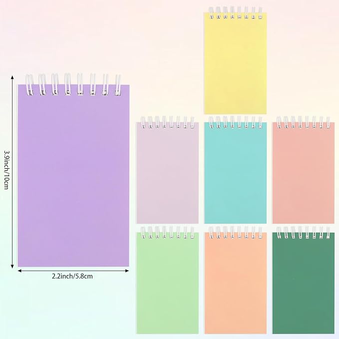 Hooqict 24 Pack Pocket Notebook Small Spiral Notepad Mini Journal Notebooks - Image 2