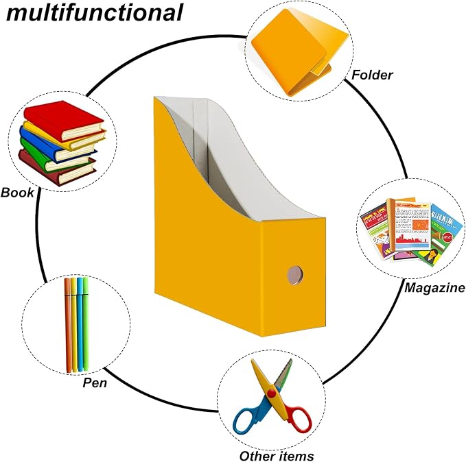 Limitliho 6 Pack Cardboard Magazine Holder - Image 4