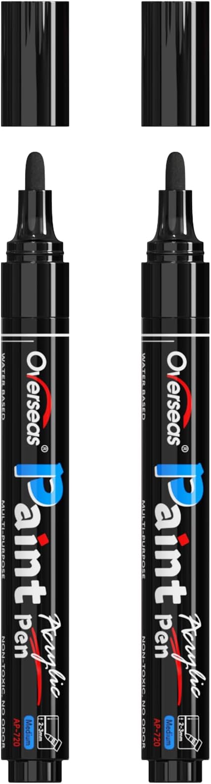 Overseas Black Paint Pens Paint Markers by Overseas