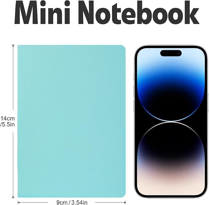 YesBes 100 Pack Mini Composition Notebook Bulk, Small Pocket Notebook 3.5 Inch - Image 2