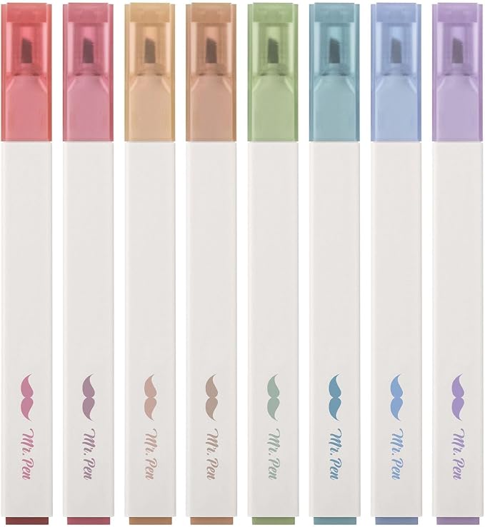 Mr. Pen- Aesthetic Bible Highlighters No Bleed Through Assorted Color | 8 pcs by MrPen