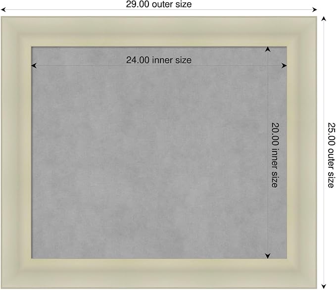 Amanti Art Silver Framed Magnetic Board 25x29 Medium Vision Board - Image 2