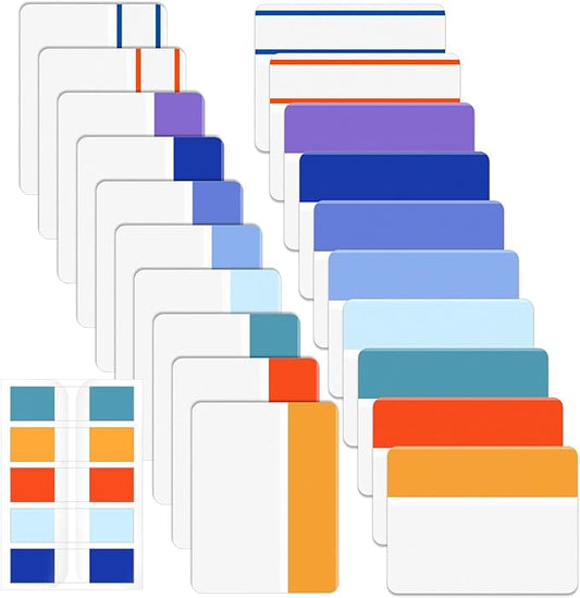 Mr. Pen- Sticky Index Tabs, 500 Pcs, 21 Sets, Colorful Sticky Tabs for Notebooks, Page Markers, Page Tabs for Binders, Page Tabs Sticky Tabs for Books, Notebook Tabs, Book Sticky Tabs for Notebooks-DeskLoop Office