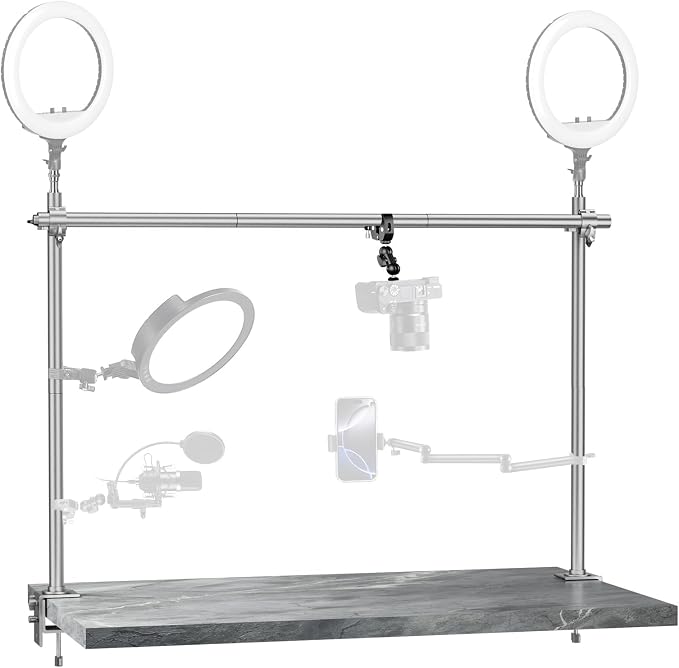 Overhead Camera Mount Rig, Adjustable Aluminum Tabletop Platform by EMART