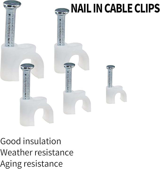 Bonsicoky 100Pcs Nail Cable Clips - Image 4