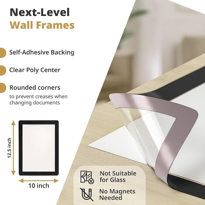 8.5 x 11 Adhesive Wall Frames - Image 6