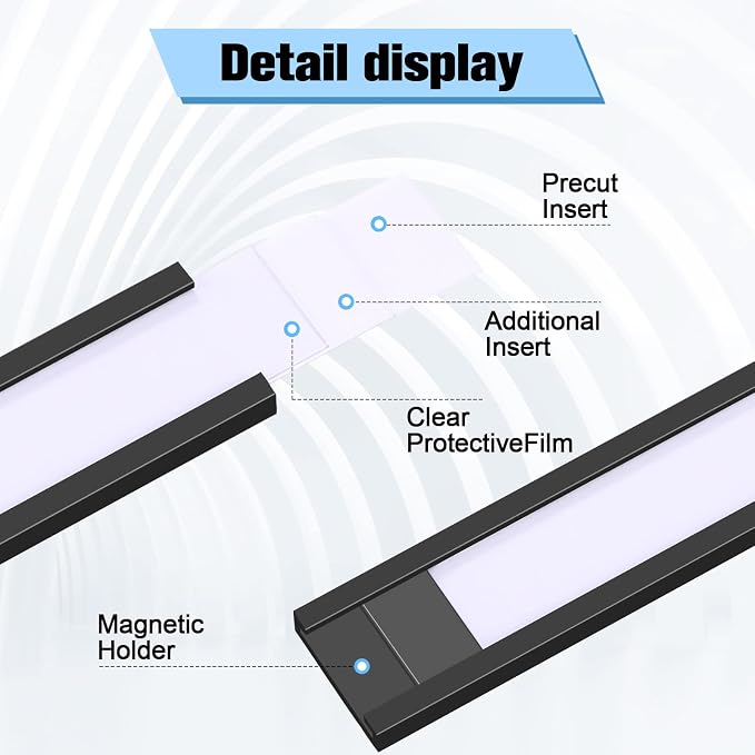 500 Pieces Magnetic Data Card Holders Channel Magnetic Label Holders Labels - Image 4