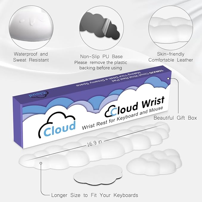 Cloud Wrist Rest Keyboard Palm Rest - Image 5
