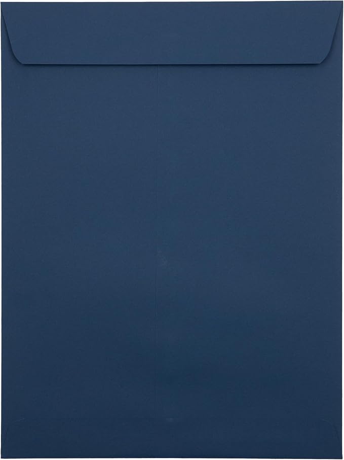 LUXPaper 9 x 12 Open End Envelopes | Peel & Press | Navy Blue | 80lb. Text | - Image 3