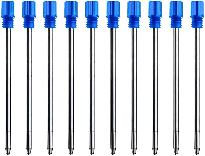 Blue Ink Refills, Replaceable Pen Refills, 2.75 inch Ballpoint Pens Refills by ChaoQ