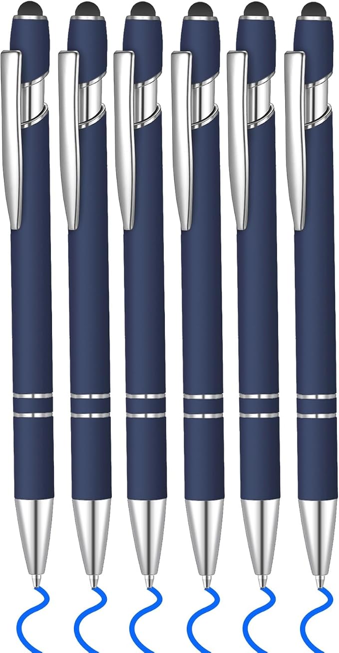 6 Pcs Blue Ink Ballpoint Pen by Lragvtbk