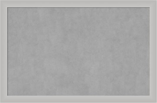 Amanti Art Silver Framed Magnetic Board 23x35 Large Vision Board by AmantiArt