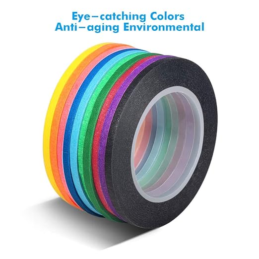 selizo 10 Rolls 1/8” Whiteboard Pinstripe Tape Dry Erase Board Tape Line Thin - Image 3
