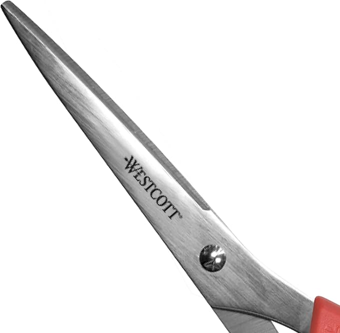 Westcott 8" All Purpose Value Stainless Steel Straight Scissors - Image 3