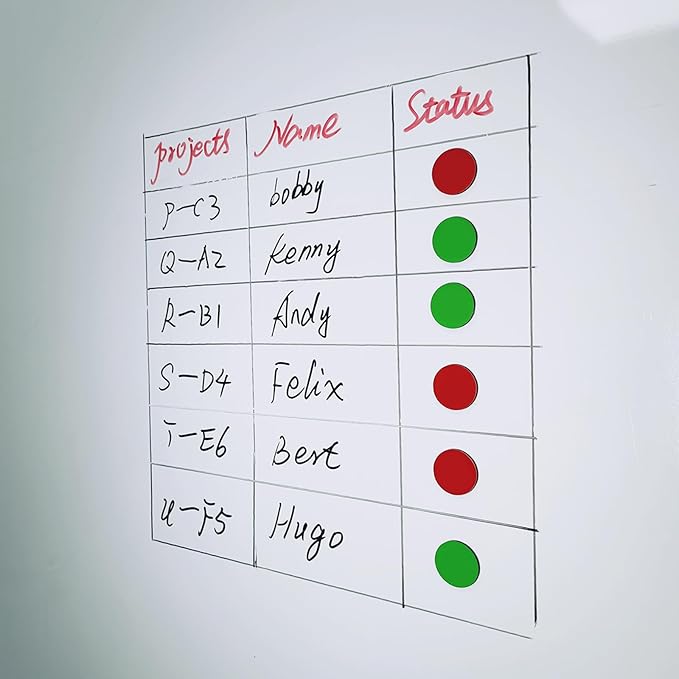 25 Pcs 1” Double-Sided Red Green Magnets, Flip Over Colored Magnetic Dots for Whiteboard, Refrigerator, Office (25, Red/Green-Colors)-DeskLoop Office