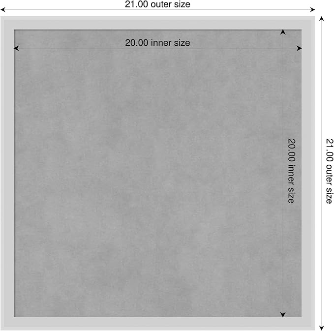 Amanti Art Silver Framed Magnetic Board 21x21 Medium Vision Board - Image 2