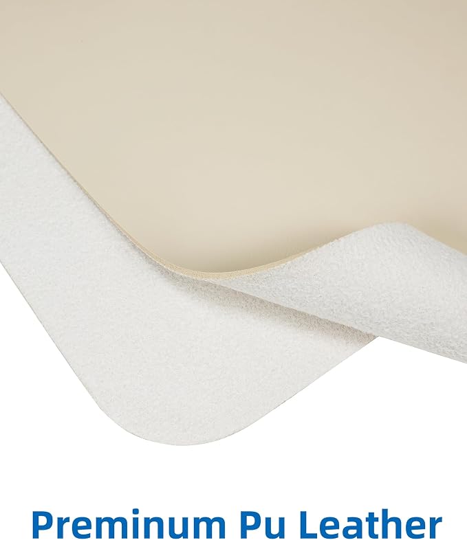 AFIING Leather Desk Pad Protector, Mouse Pad, Office Desk Mat, Non-Slip PU - Image 3