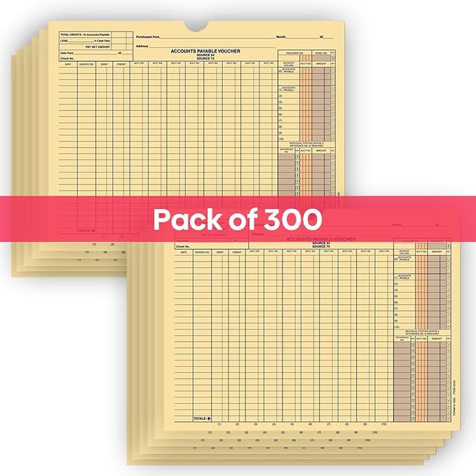 Accounting Voucher Jackets A1900, 12 x 9 Buff 32# Kraft Paper, 300 Pack | - Image 4