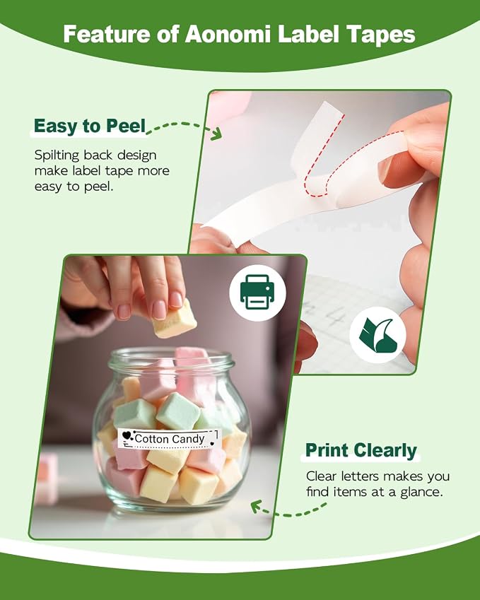 5x Replace for Dymo Label Maker Refills White Paper Letratag 12mm Compatible - Image 4